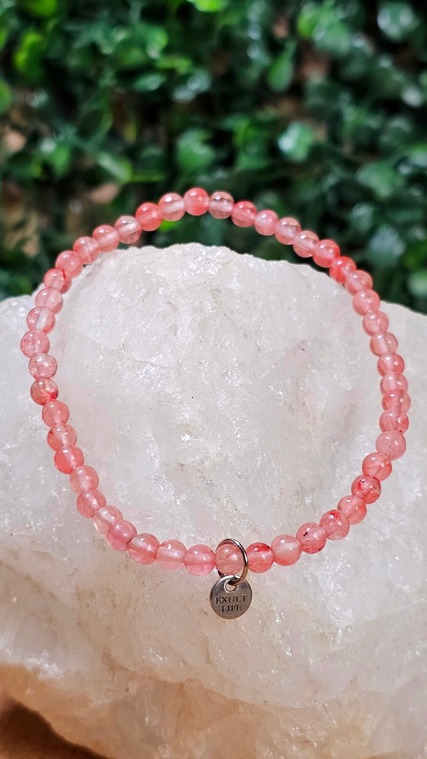 Cherry Quartz - Positive Vibes Bracelet